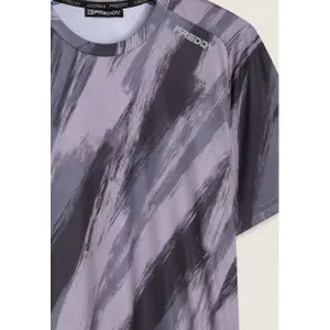 Μπλούζα T-shirt με εκτύπωση εφέ πινελιάς από τεχνικό ύφασμα Freddy image-2