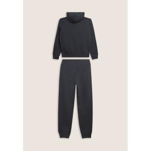 Zipped hooded tracksuit with ribbed edges Freddy image-1