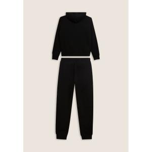 Zipped hooded tracksuit with ribbed edges Freddy image-1