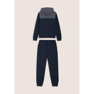 Hooded tracksuit with colorful details and ribbed cuffs Freddy image-1