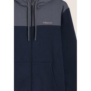 Hooded tracksuit with colorful details and ribbed cuffs Freddy image-2