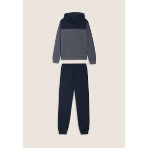 Hooded tracksuit with colorful details and ribbed cuffs Freddy image-1