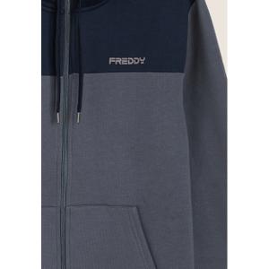 Hooded tracksuit with colorful details and ribbed cuffs Freddy image-2