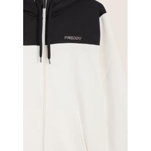 Hooded tracksuit with colorful details and ribbed cuffs Freddy image-2