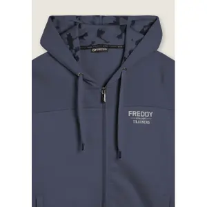 Sweatshirt com capuz efeito camuflado com painéis listrados Freddy image-2