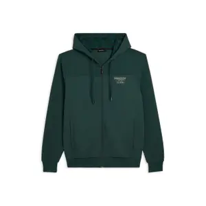 Sweatshirt com capuz efeito camuflado com painéis listrados Freddy image-0