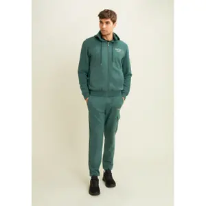 Sweatshirt com capuz efeito camuflado com painéis listrados Freddy image-2