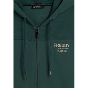 Sweatshirt com capuz efeito camuflado com painéis listrados Freddy image-6