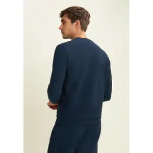 Gestreifter Rundhals-Sweatshirt mit bedrucktem Logo Freddy image-2