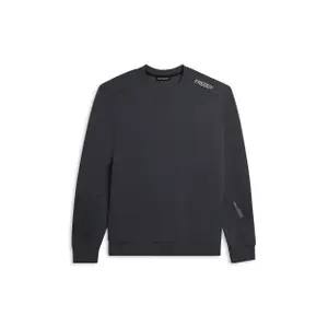 Gestreifter Rundhals-Sweatshirt mit bedrucktem Logo Freddy image-0