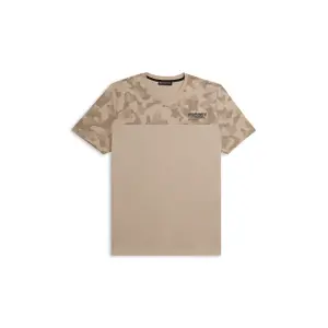 T-shirt με σχέδιο παραλλαγής σε ομοιόχρωμο χρώμα Freddy image-0
