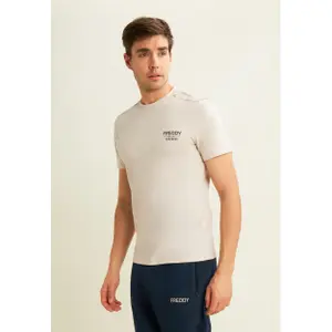 T-shirt με καμουφλάζ ένθετα Freddy image-1