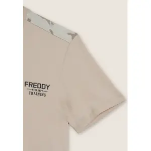 T-shirt με καμουφλάζ ένθετα Freddy image-4