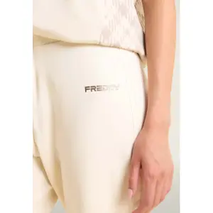 Spodnie dresowe z ściągaczami i paskami z logo dla kobiet Freddy image-6