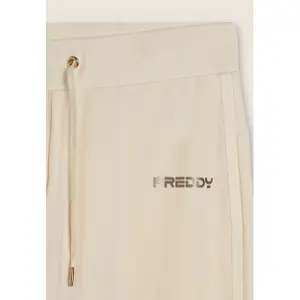 Spodnie dresowe z ściągaczami i paskami z logo dla kobiet Freddy image-5