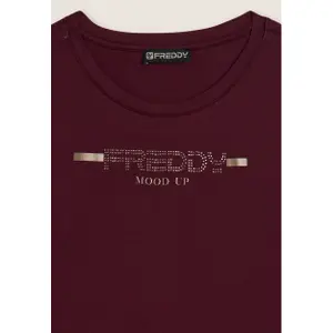 T-shirt con logo sulle spalle donna Freddy image-6