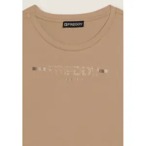 T-shirt con logo sulle spalle donna Freddy image-2