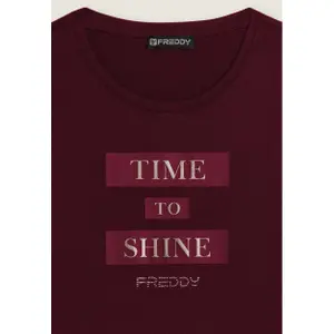 T-shirt με γραφικά γυναίκες Freddy image-2