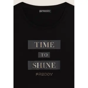 T-shirt με γραφικά γυναίκες Freddy image-6