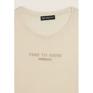 T-shirt με λογότυπο στους ώμους μακρυμάνικος γυναικείος Freddy image-6