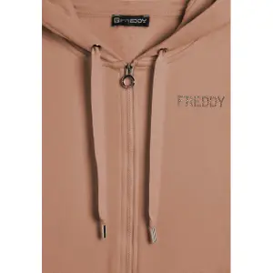 Damen Kapuzenpulli mit bicolor Glitzer Freddy image-2