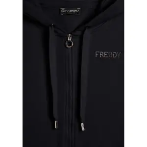 Damen Kapuzenpulli mit bicolor Glitzer Freddy image-2