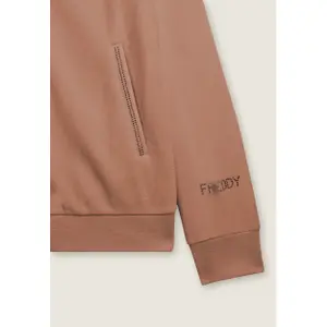 Hochschließender Velours-Sweatshirt für Damen Freddy image-2