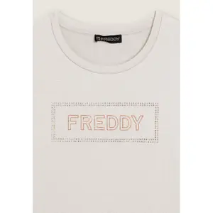 Sweatshirt mit Glitzer-Frontdruck für Damen Freddy image-2