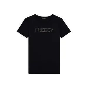 Τε-Shirts με δίχρωμο λογότυπο από παγέτες για γυναίκες Freddy image-0