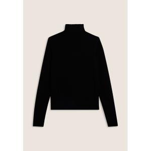 Fitted shirt collar sweater with zip for women Freddy image-1