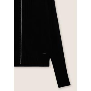 Fitted shirt collar sweater with zip for women Freddy image-6