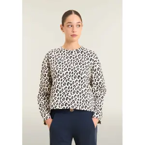 Women's printed crew neck sweatshirt Freddy image-3