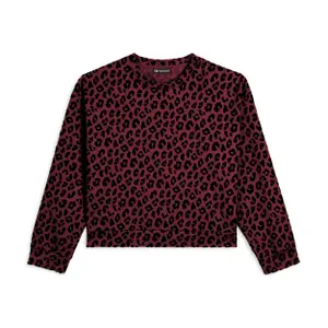 Women's printed crew neck sweatshirt Freddy image-0