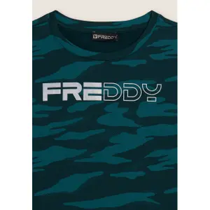 Sweatshirt court à logo perlé femme Freddy image-6