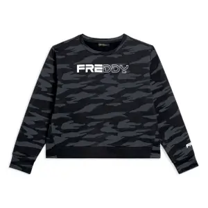 Sweatshirt court à logo perlé femme Freddy