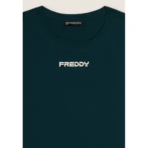 Γυναικείο crop T-shirt με πλαϊνές σχισμές Freddy image-2