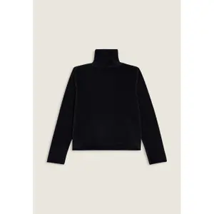 Damen Cropped Sweatshirt mit Stehkragen aus Chenille mit Reißverschluss Freddy image-1