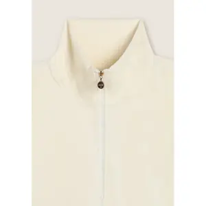 Damen Cropped Sweatshirt mit Stehkragen aus Chenille mit Reißverschluss Freddy image-2