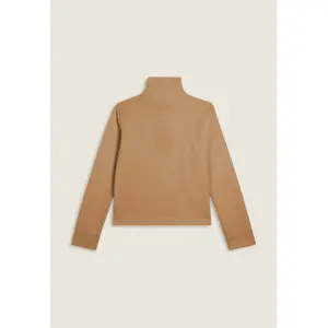 Damen Cropped Sweatshirt mit Stehkragen aus Chenille mit Reißverschluss Freddy image-1