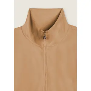 Damen Cropped Sweatshirt mit Stehkragen aus Chenille mit Reißverschluss Freddy image-2