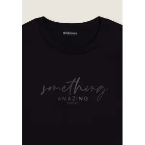 Rundhals-Sweatshirt aus Viskose mit Glitzer für Damen Freddy image-2