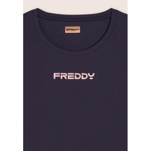 Technical top with side slits for women Freddy image-2