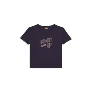 T-shirt με εκτύπωση γυναίκες με φαρδιά μανίκια Freddy Mood Up image-0