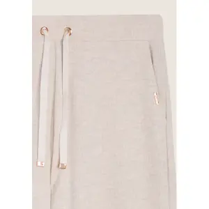 Byxor med breda ben, stickad effekt, dam Freddy image-6