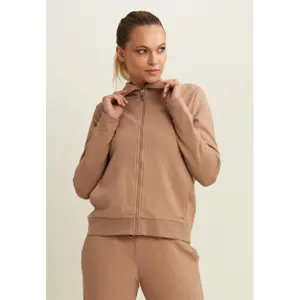 Damen Stehkragen Zip-Hoodie mit dekorativen Mikro-Zöpfen Freddy image-3