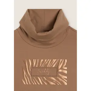 Damen Sweatshirt mit Logo und Pailletten in der Mitte Freddy image-5