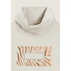 Damen Sweatshirt mit Logo und Pailletten in der Mitte Freddy image-2