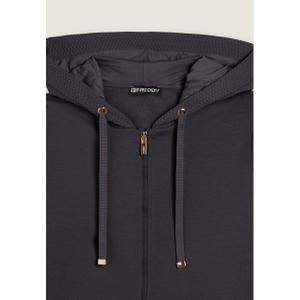 Hooded sweatshirt with decorative micro-braids for women Freddy image-2