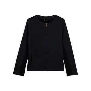 Damski wizytowy sweter z zamkiem błyskawicznym z lureksu Freddy image-0