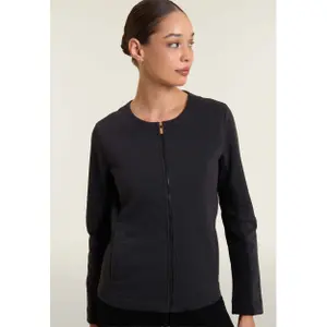 Damski wizytowy sweter z zamkiem błyskawicznym z lureksu Freddy image-5